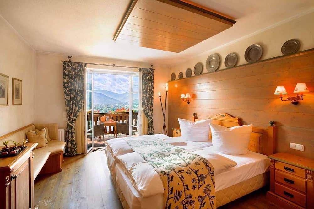 Doppelzimmer mit Balkon - Hotel Leeberghof in Bayerische Alpen