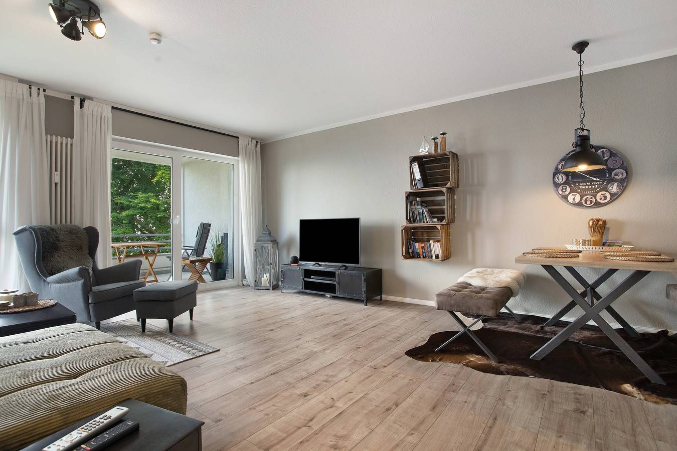Ganze Wohnung, Ferienwohnung 'Hafenblick' mit Meerblick, Balkon und Wi-Fi in Sassnitz, Nationalpark Jasmund