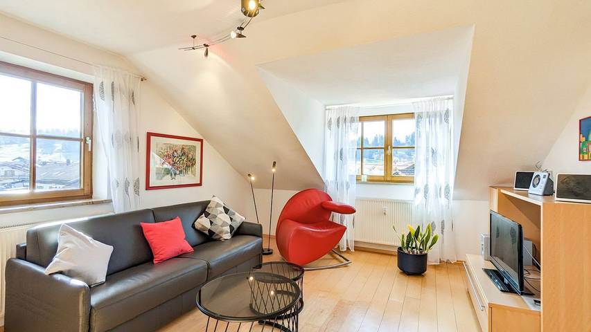 Ferienwohnung für 2 Personen, mit Balkon und Ausblick in Roßhaupten - 4