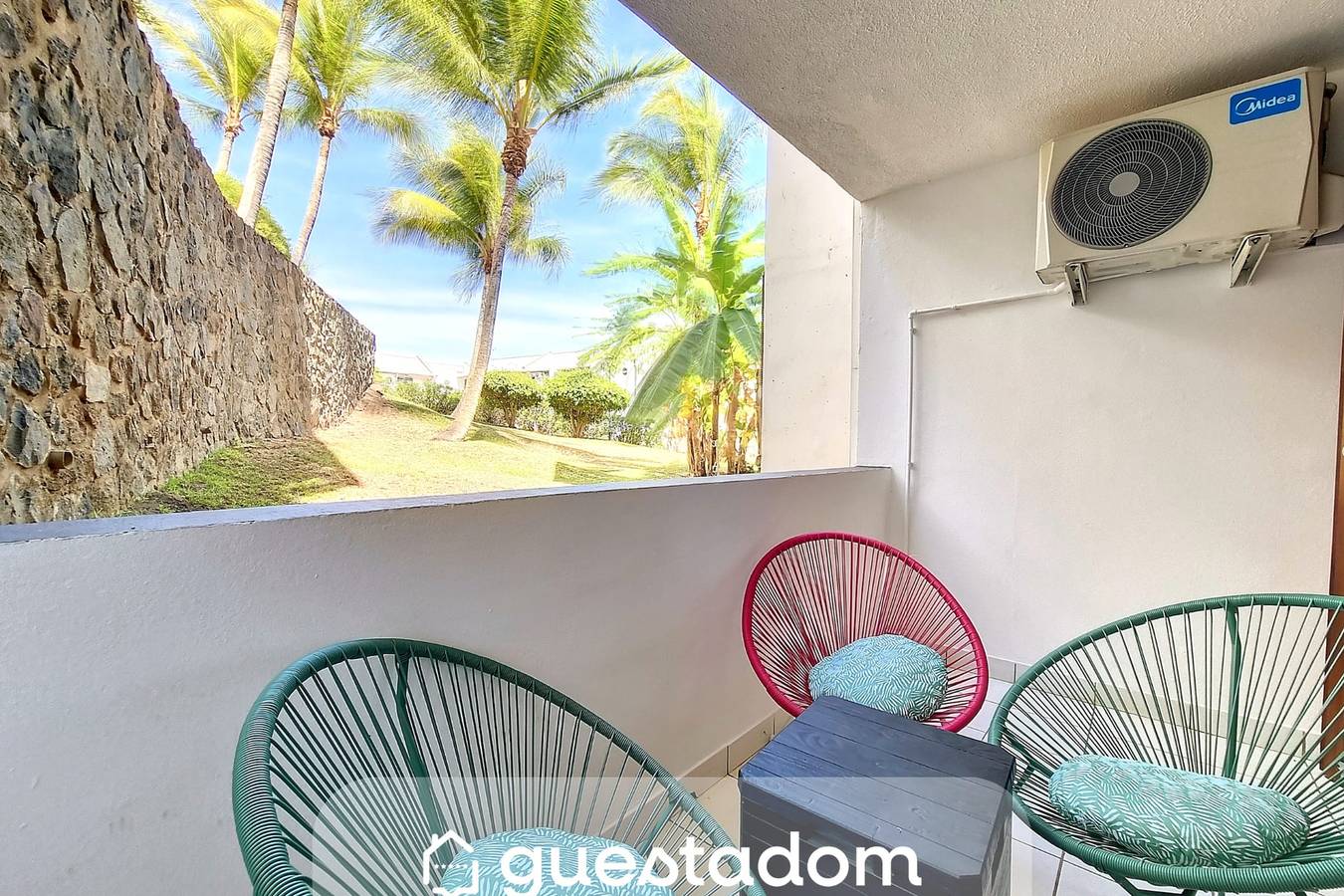 Ganzes Studio, Studio für 3 Personen mit Balkon in Boucan-Canot, Saint-Paul