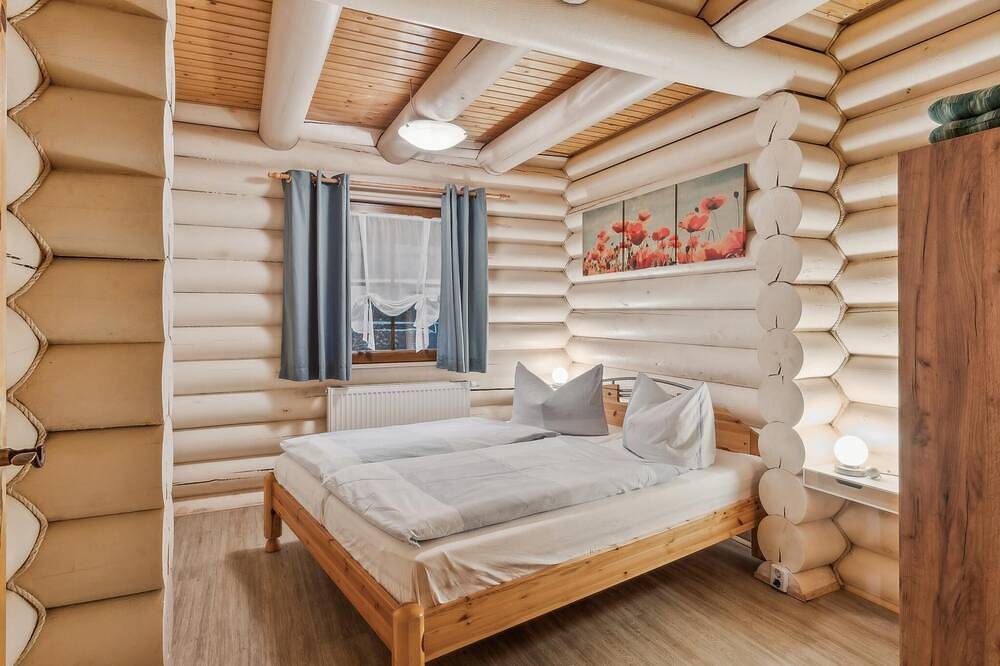 Gemütliches Holzstammhaus mit Garten im Harz in Dankerode, Harzgerode