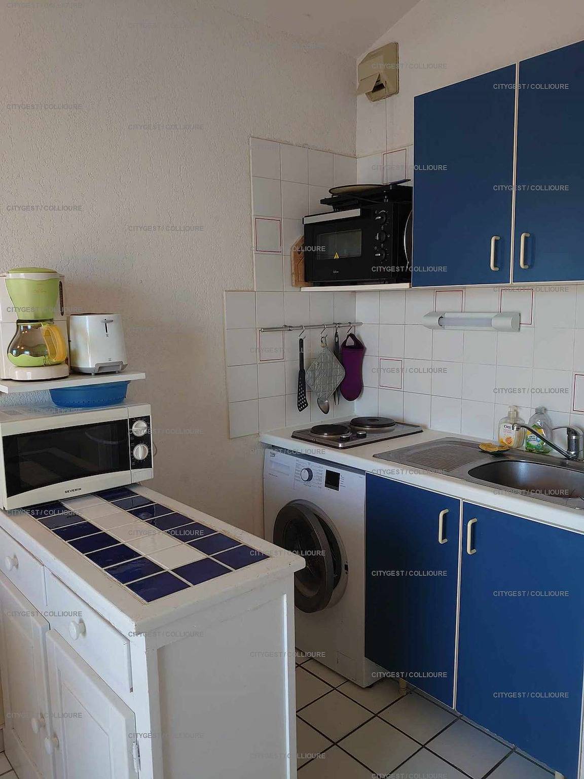 Hel semesterlägenhet, 4Rb44 - Apartment with sea view in La Côte Vermeille, Collioure