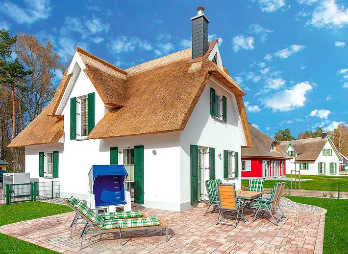 Ferienhaus für 4 Personen, mit Terrasse und Garten auf Rügen