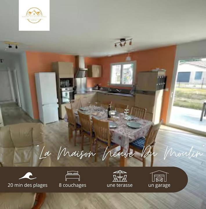 Casa de vacaciones para 8 personas, con terraza - 1