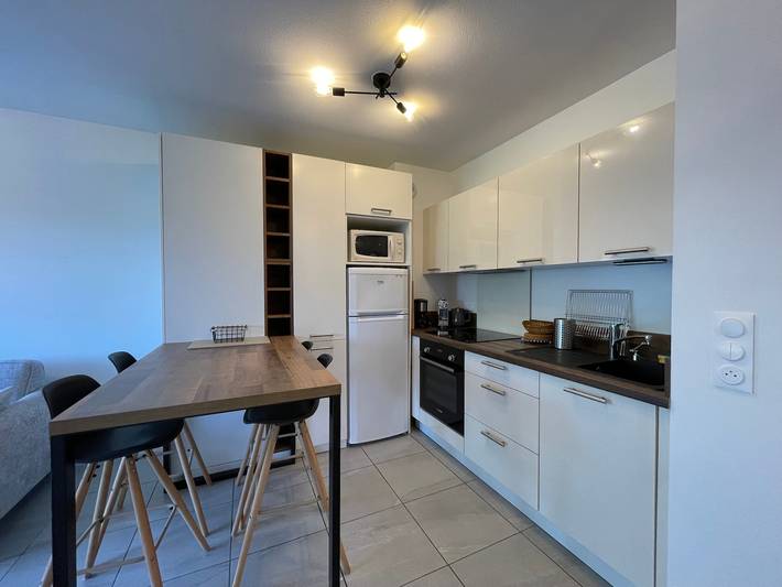 Ganze Wohnung, Schöne T2-Wohnung in Vieux-Boucau - Strandnah, Parkplatz, Stilvoll eingerichtet in Vieux-Boucau-les-Bains, Côte d’Argent