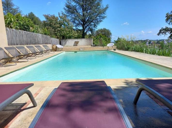 Location de vacances pour 15 personnes, avec jardin ainsi que vue et piscine à Boisseron - 2