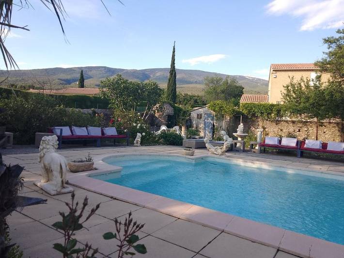Ferienhaus für 5 Personen, mit Balkon und Terrasse sowie Garten und Pool in Bédoin
