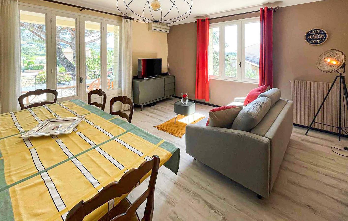 Wohnung mit Bergblick, Pool, WiFi und Parkplatz 800m von Sablet in Sablet, Vaucluse