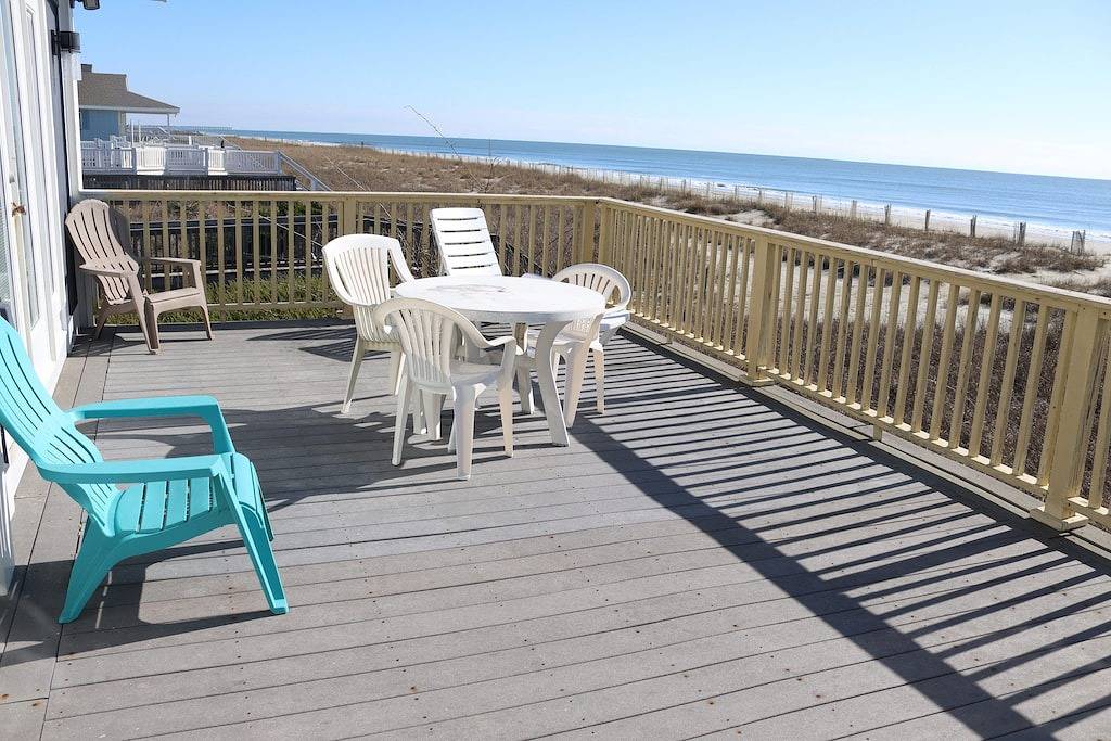 Oceanfront Cottage with Great Views! in Holden Beach, Brunswick County