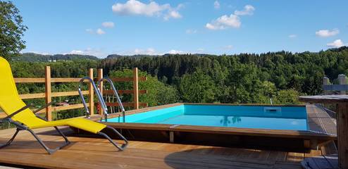 Chambre d’hôte pour 3 personnes, avec jacuzzi ainsi que piscine et jardin à Bonlieu