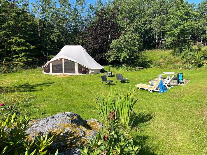 Zelt für 4 Personen, mit Terrasse und Garten sowie Ausblick in Atlantikstraße - 3