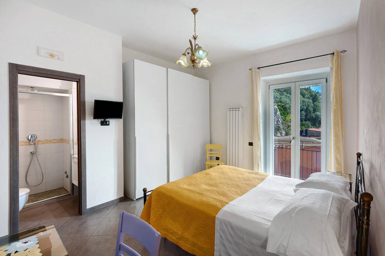 Habitación 'Camera Libeccio Vista Mare' con Vista al Mar, Wi-Fi y Aire Acondicionado in Cetara, Costa Amalfitana