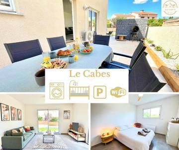 Gîte pour 4 personnes, avec jardin à Cabestany