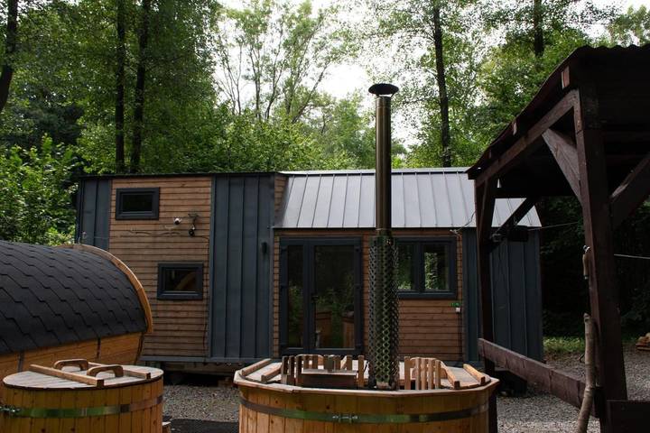 Camping für 4 Personen, mit Garten und Ausblick sowie Terrasse und Sauna, mit Haustier in Tschechien - 4