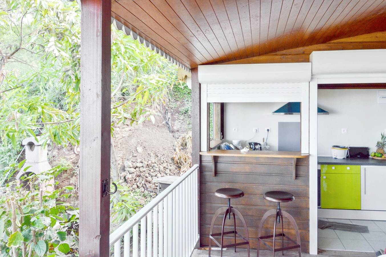 Comfortable bungalow with sea view in Bouillante in Bouillante, Guadeloupe (Caribbean)