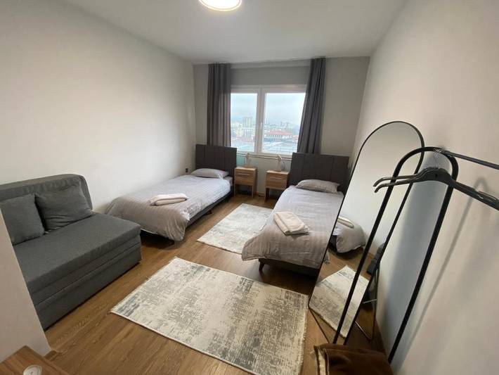 Gîte pour 3 personnes, avec balcon et vue à Skopje