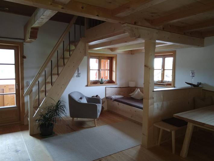 Ganze Ferienwohnung, Ferienwohnung Holzzeit - Ferienwohnung in Wurmansau, Saulgrub