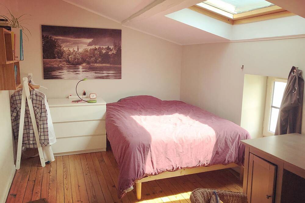 Haus mit Garten in Trentemoult, typisches Dorf entlang der Loire in Rezé, Nantes und Umgebung