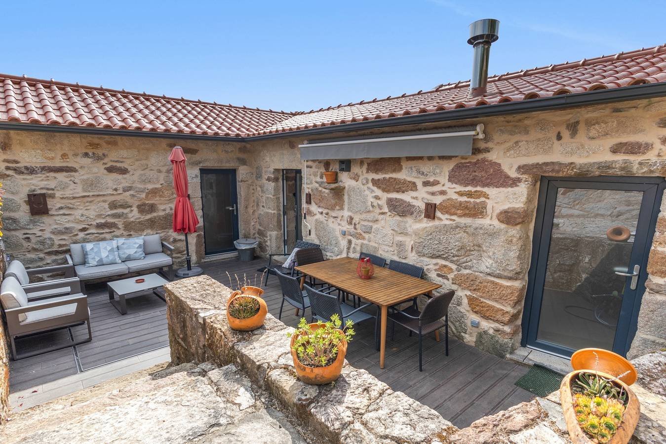 Casa do Pátio: Uitzicht op de bergen, wifi en airconditioning in Distrito de Viana do Castelo