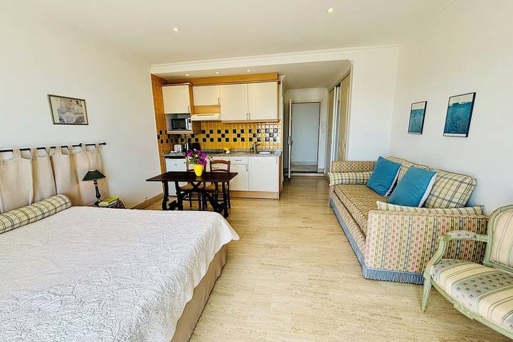 Appartement entier, Vue imprenable sur le Cap-Ferrat et la mer, studio avec balcon et parking, A/C in Villefranche-sur-Mer, Côte méditerranéenne (France)