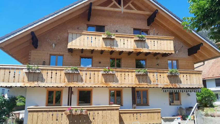 Ferienwohnung für 3 Personen, mit Terrasse in Grünten