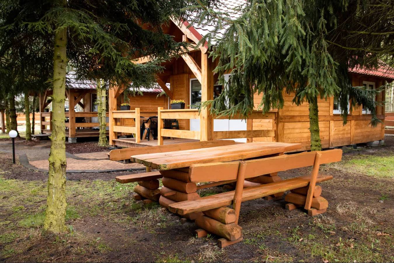 Blockhütte für 8 Personen mit Sauna in Großpolen