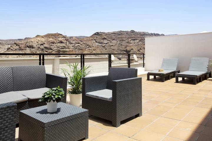 Vacation Home El Risco with Mountain View, Open Terrace & Wi-Fi in Puerto Rico (Gran Canaria), Mogán