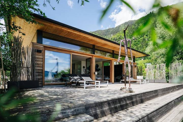 Chalet für 2 Personen, mit Sauna und Terrasse sowie Ausblick am Ossiacher See