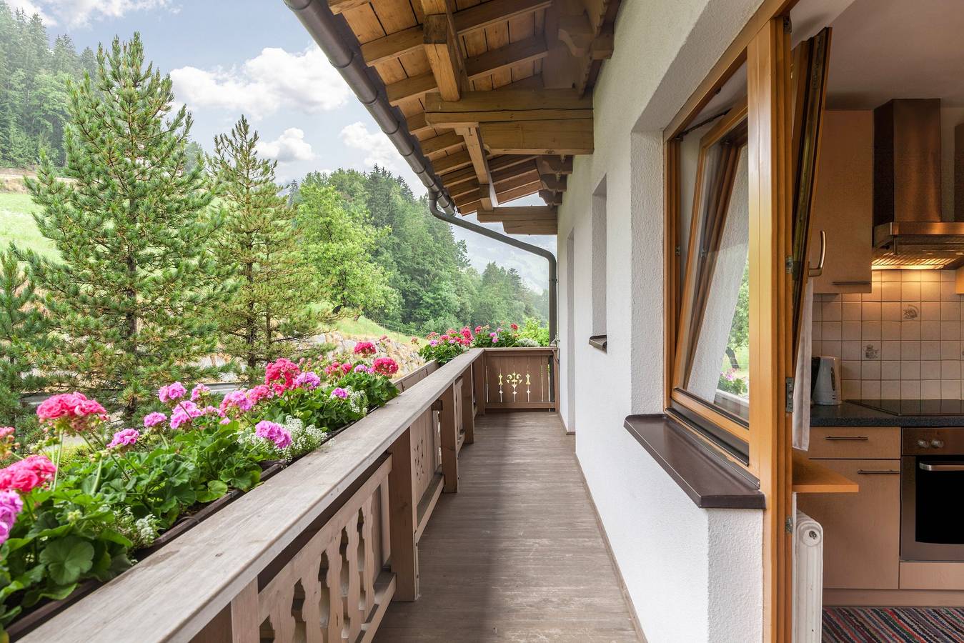 Ganze Wohnung, Ferienwohnung 'Dornauer Sommer' mit Bergblick, Balkon und Wlan in Tuxer Alpen, Hippach