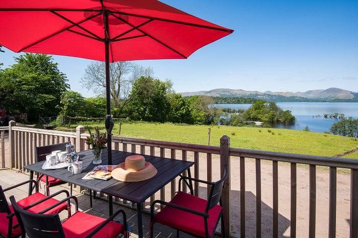 Log cabin for 6 people in Loch Lomond