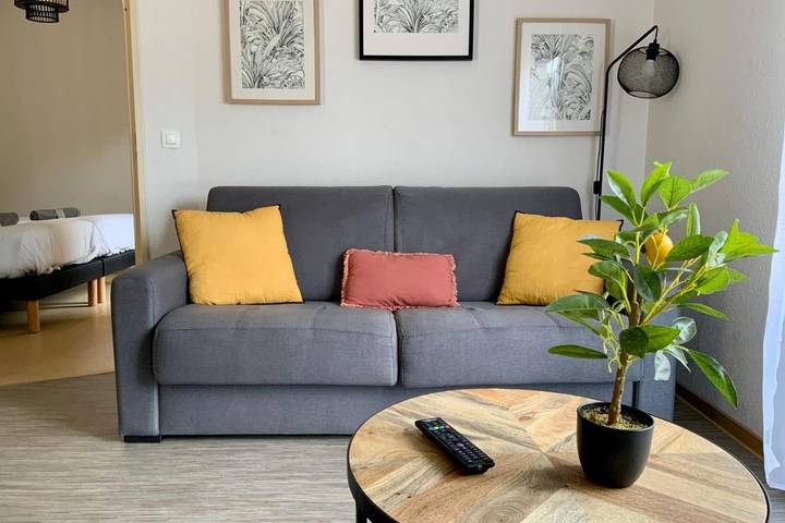 Maison de vacances pour 6 personnes, avec piscine et balcon