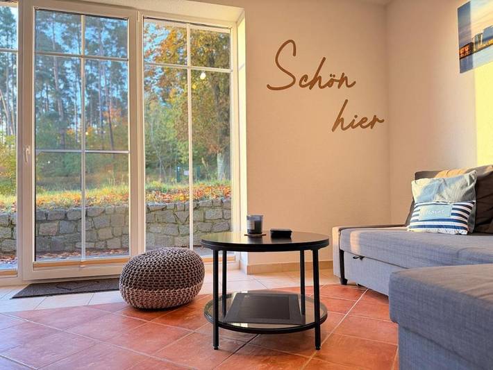 Ferienwohnung für 4 Personen, mit Garten und Ausblick sowie Seeblick in Gustow