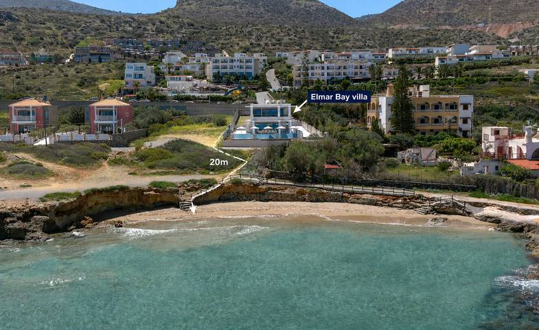 Location de vacances pour 11 personnes, avec piscine ainsi que vue sur l’océan et jardin à Chersónissos - 4
