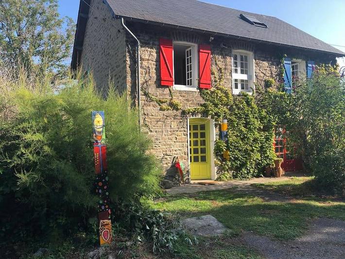 Gîte pour 11 personnes, avec jardin et vue à Affieux