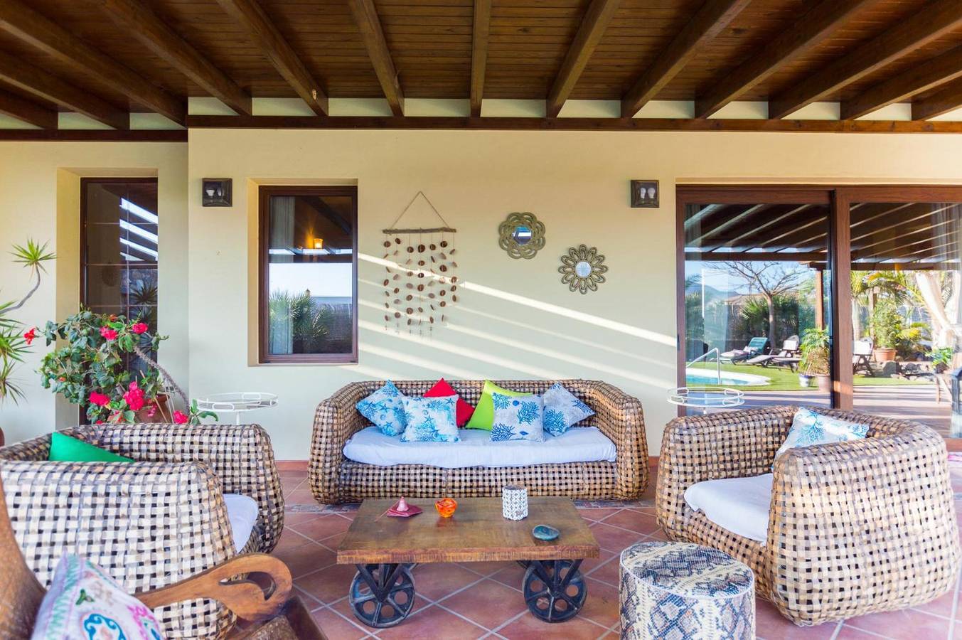 Vacaciones 'Los Granados' con piscina privada, terraza privada y Wi-Fi in Lajares, La Oliva