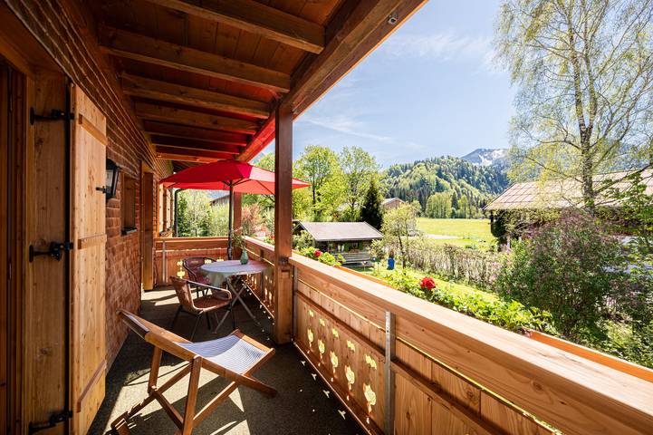 Bauernhof für 2 Personen, mit Sauna und Garten sowie Balkon und Ausblick, mit Haustier in Oberstdorf