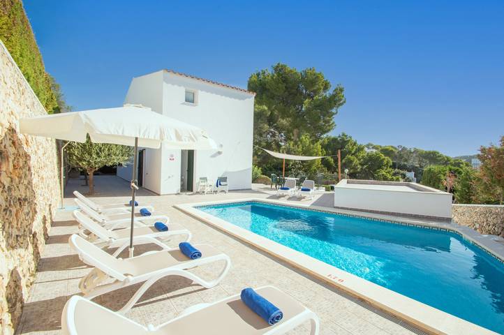 Casa de vacaciones para 8 personas, con Balcón además de Terraza y Jardín en Serpentona