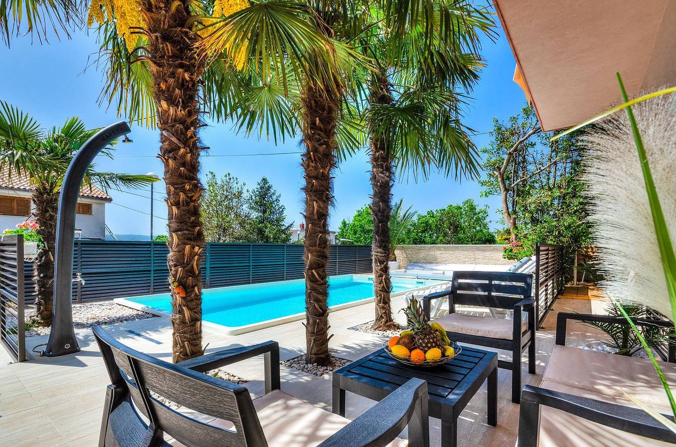 Cały apartament, Traumhaftes Penthouse nur 400 Meter zum Strand mit beheizbarem Pool, Meerblick, Babybett, Grill in Crikvenica, Żupania primorsko-gorska