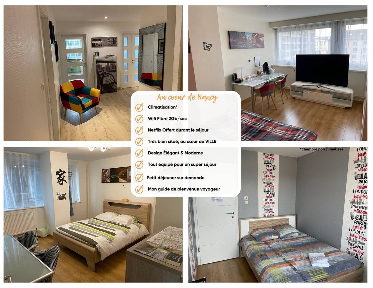 Chambres d'hôtes Au Cœur de Nancy B&B - Chambre Zen in Nancy, Région de Nancy