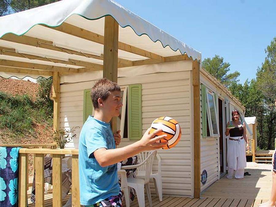Camping Paradis - Le Ruou  - Mobilheim 4 personen - Pitchoun in Villecroze, Draguignan Region