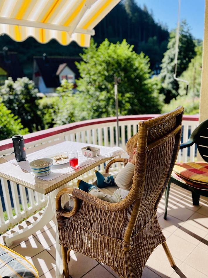 Ferienhaus Oesterle - Idyllisches Schwarzwaldhaus am Bach mit Terrasse & Balkon in Schönmünzach, Baiersbronn