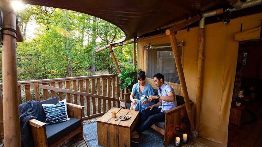 Camping für 2 Personen, mit Garten in Flandern - 3