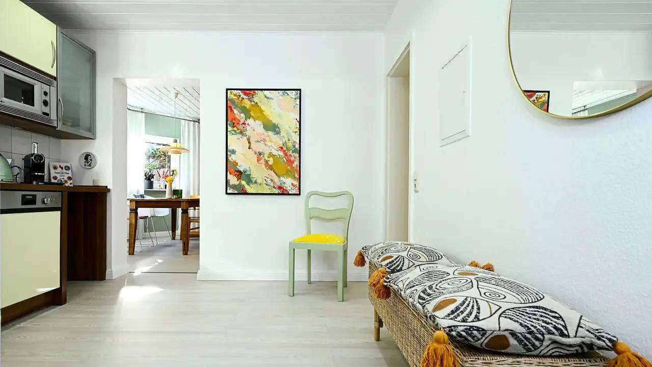 Geheel vakantieappartement, Vakantieappartement voor 4 personen met tuin in Trebur, Zuid-Hessen