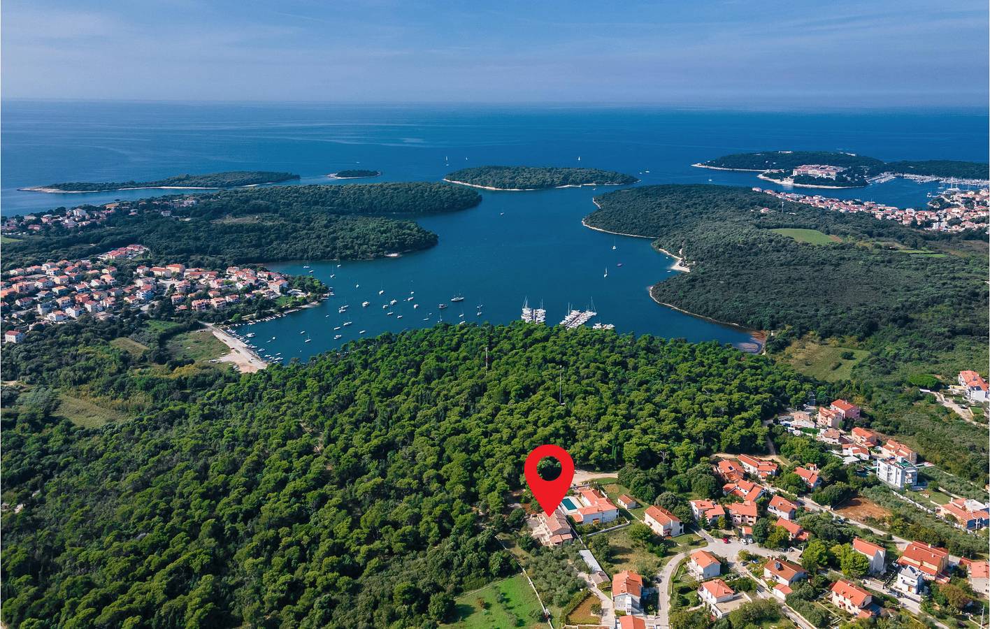 Ferienhaus für 10 Personen mit Terrasse in Vinkuran, Südküste Istrien
