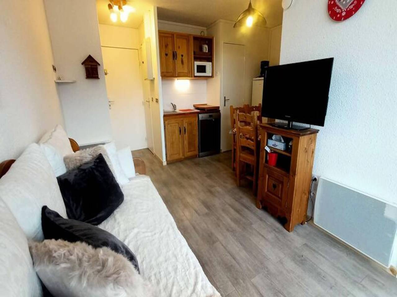 Apartamento entero, 2 Habitaciones para 5 Personas in Réallon, Parque Nacional de los Ecrins