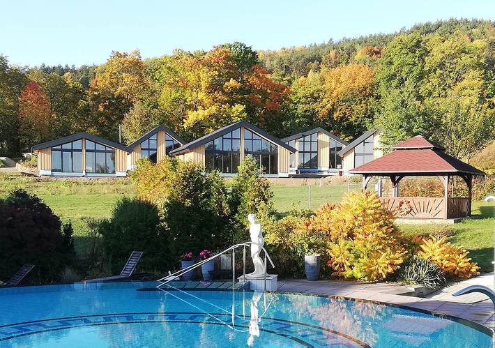Ferienwohnung für 2 Personen, mit Balkon/Terrasse und Whirlpool sowie Sauna in Rudolstadt