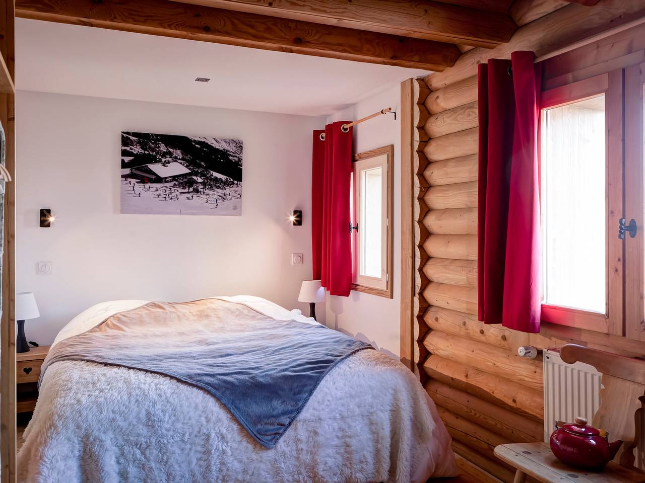 Charmantes Chalet de 200 m² in Courchevel, 15 Pers., 6 Zimmer, 6 Bäder, Balkon, Nähe Pisten. in La Tania, La Perrière