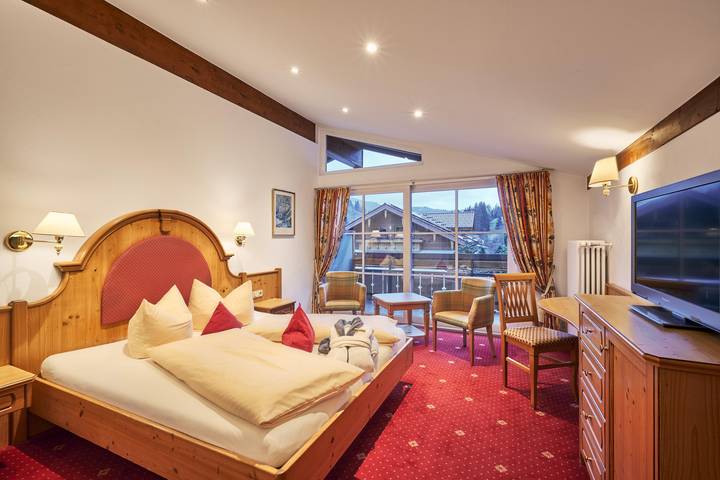 Hotel für 2 Personen, mit Balkon und Garten sowie Sauna in Unterjoch - 4