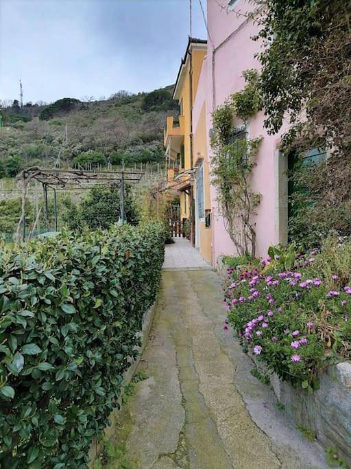 Ferienhaus für 4 Personen, mit Terrasse und Garten sowie Ausblick