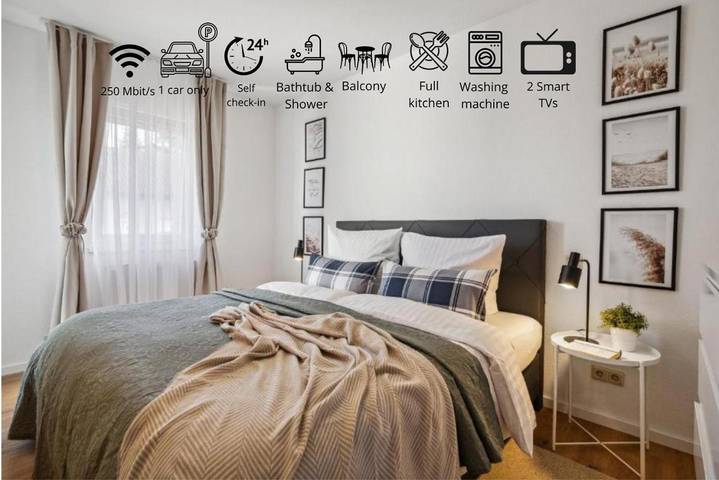 Ferienwohnung für 5 Personen, mit Balkon in Neunkirchen